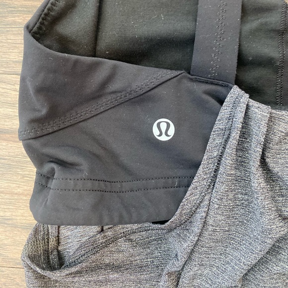 Size 8 Lululemon Black Run: Back on Track Tank - Picture 3 of 6